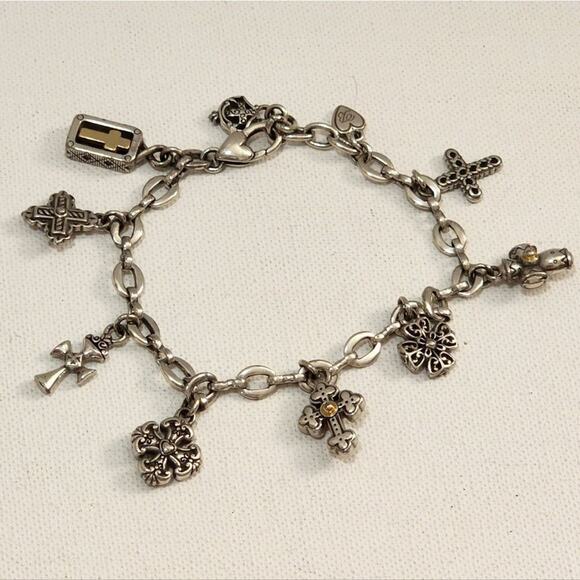 BRIGHTON faith, hope, religious,‎ cross charm bracelet - Picture 6 of 7